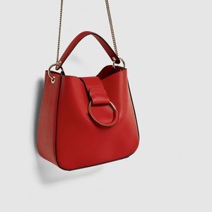 ZARA Bucket Bag with Hoop